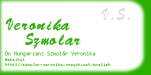 veronika szmolar business card